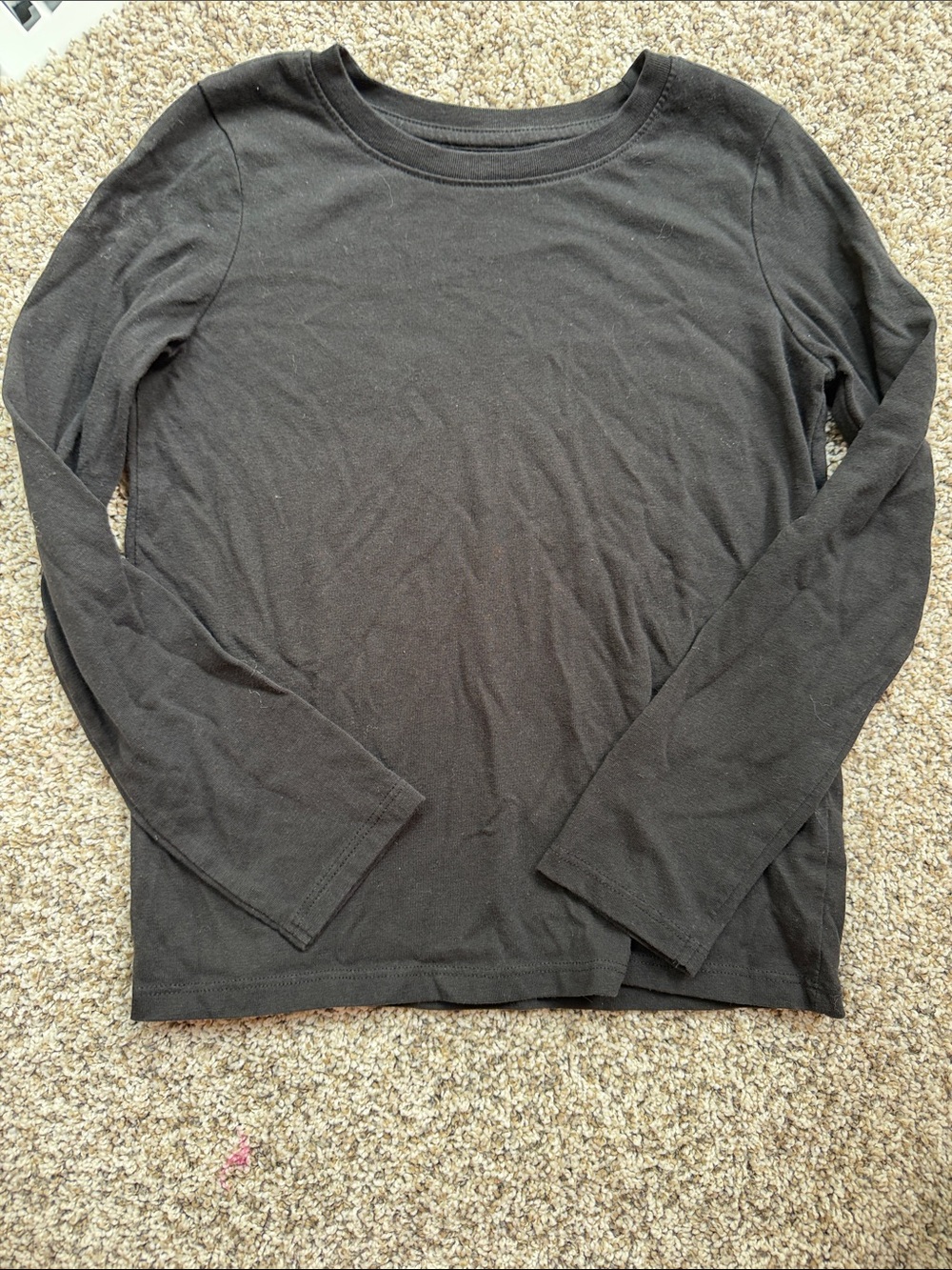 Jumping Beans girls size 6x Black Long Sleeve Crewneck Tee